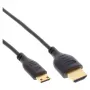 InLine High Speed HDMI kabel with Ethernet, AM/CM, super cienki, Czarny/gold, 1.5m