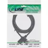 InLine High Speed HDMI kabel with Ethernet, AM/DM, super cienki, czarny/złoty, 1m