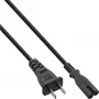 Kabel zasilający InLine z wtyczką chińską na Euro8 IEC-C7, czarny, 1,8 m