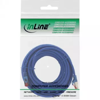 InLine Patch kabel S/FTP PiMF Cat.6 250MHz miedź bezhalogenowy niebieski 15m