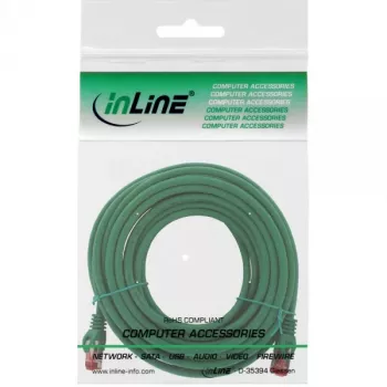 InLine Patch kabel S/FTP PiMF Cat.6 250MHz miedź halogen free zielony 15m