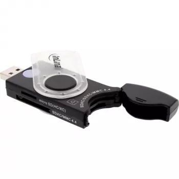 InLine USB 3.0 mobilny czytnik kart z 2 slotami na SD SDHC SDXC microSD