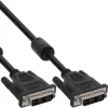 Kabel InLine DVI-D 18+1 męski / męski Single Link 2 rdzenie ferrytowe 2m