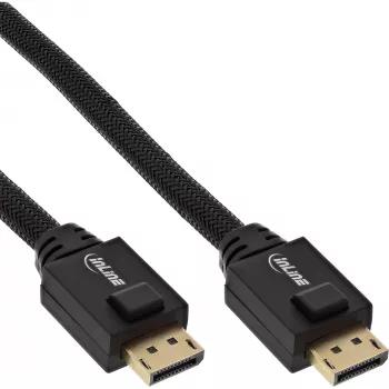 Aktywny kabel InLine DisplayPort, czarny, pozłacane styki, 25 m