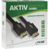 Aktywny kabel InLine DisplayPort, czarny, pozłacane styki, 25 m