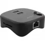 InLine USB 3.0 Multiadapter, 2xUSB-A, RJ45, czytnik kart SD/MicroSD, czarny