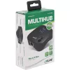 InLine USB 3.0 Multiadapter, 2xUSB-A, RJ45, czytnik kart SD/MicroSD, czarny