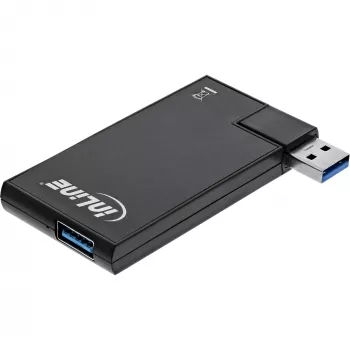 InLine USB 3.0 Obrotowy Hub, 4 porty, czarny
