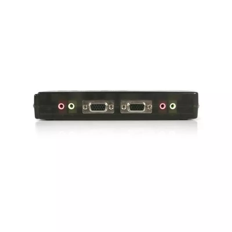 StarTech.com 4 Port Czarny USB KVM Switch Kit z kablami i audio