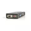 StarTech.com 4 Port Czarny USB KVM Switch Kit z kablami i audio