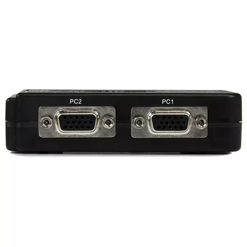 StarTech.com 2 Port Czarny USB KVM Switch Kit with Audio and Cables