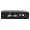 StarTech.com 2 Port Czarny USB KVM Switch Kit with Audio and Cables