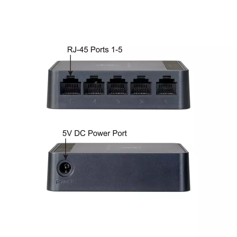 Przełącznik sieciowy LevelOne FEU-0512 Fast Ethernet 10/100 Czarny