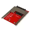 StarTech.com Adapter mSATA SSD na SATA 2,5 cala, SATA, mSATA, czarny, czerwony, srebrny, CE, FCC, 6 Gbit/s, -40 - 85 °C