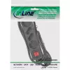 Listwa zasilająca InLine 4-krotna, 2x CEE7/3 + 2x Euro CEE 7/16, czarna, 5 m