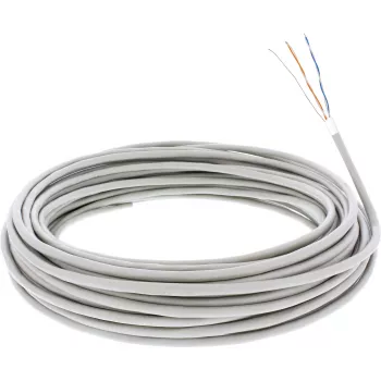 Kabel telefoniczny InLine 4-żyłowy do instalacji stałej 2x2x0,6mm ekranowany 25m