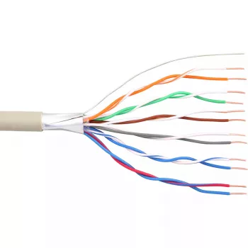 Kabel telefoniczny InLine 12 żyłowy, instalacyjny drut 6x2x0,6mm ekranowany 25m