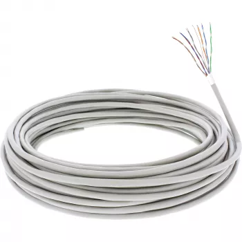 InLine Telephone kabel 12 wire solid installation 6x2x0.6mm shielded 100m