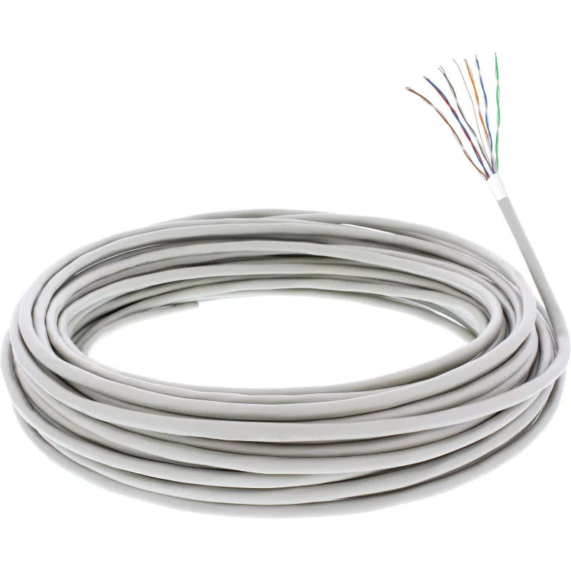 InLine Telephone kabel 12 wire solid installation 6x2x0.6mm shielded 100m
