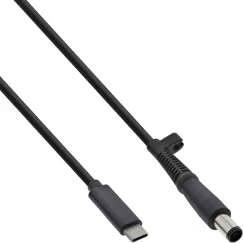 Kabel ładujący InLine USB-C do HP Notebook (okrągły/duży), 2 m