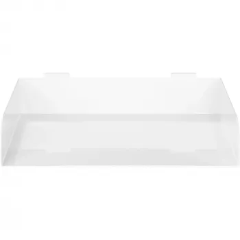Modułowa półka InLine Slatwall Shelf duża biała Stal 318mm 250mm 68mm