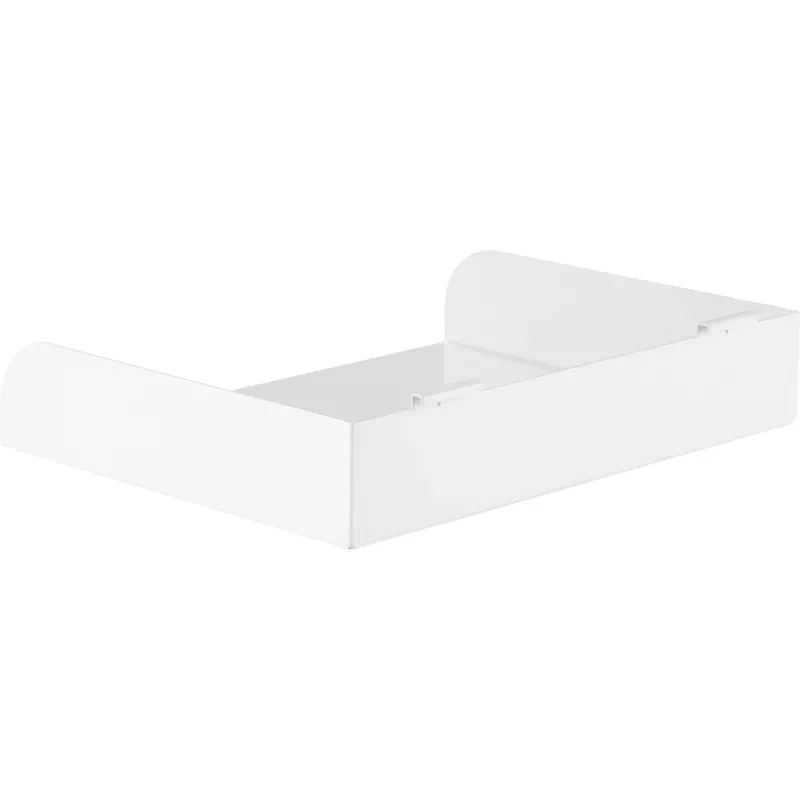 Modułowa półka InLine Slatwall Shelf duża biała Stal 318mm 250mm 68mm