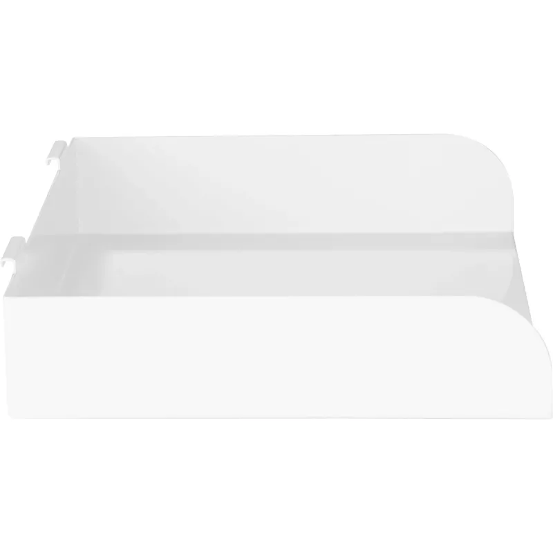 Modułowa półka InLine Slatwall Shelf duża biała Stal 318mm 250mm 68mm