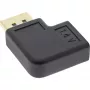 Adapter InLine DisplayPort, wtyk DisplayPort męski / żeński, kątowy