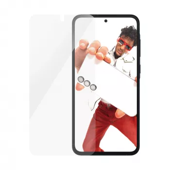 Tempered Glass Ochrona ekranu PanzerGlass SAFE do Samsung Galaxy A55 5G — Ultra-Wide Fit, Scratch & Shock Resistant, 50 pcs