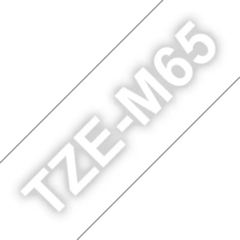 Brother TZE-M65 taśma do drukarki etykiet Transparentna