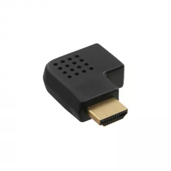 InLine HDMI Adapter męski żeński boczny kątowy w prawo pozłacany 17600T