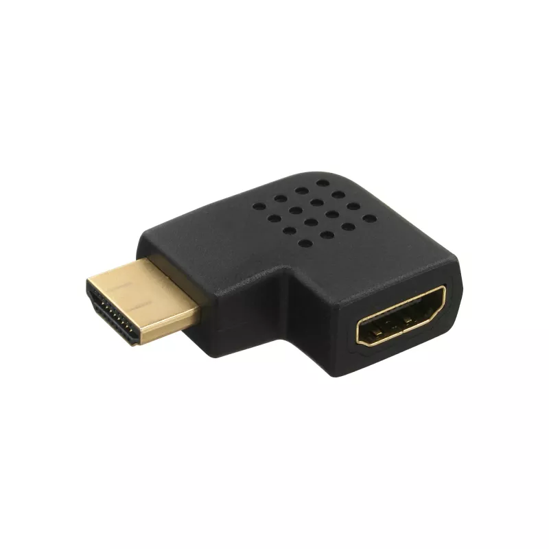 InLine HDMI Adapter męski żeński boczny kątowy w prawo pozłacany 17600T