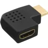 Adapter InLine HDMI męski żeński boczny kątowy lewy pozłacany 17600S