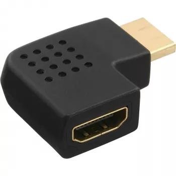 Adapter InLine HDMI męski żeński boczny kątowy lewy pozłacany 17600S