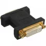 Adapter InLine DVI-I cyfrowy + analogowy 24+5 żeński/żeński czarny pozłacany