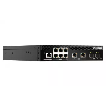QNAP QSW-M2106R-2S2T przełącznik sieciowy Zarządzany L2 10G Ethernet (100/1000/10000) 1U Czarny