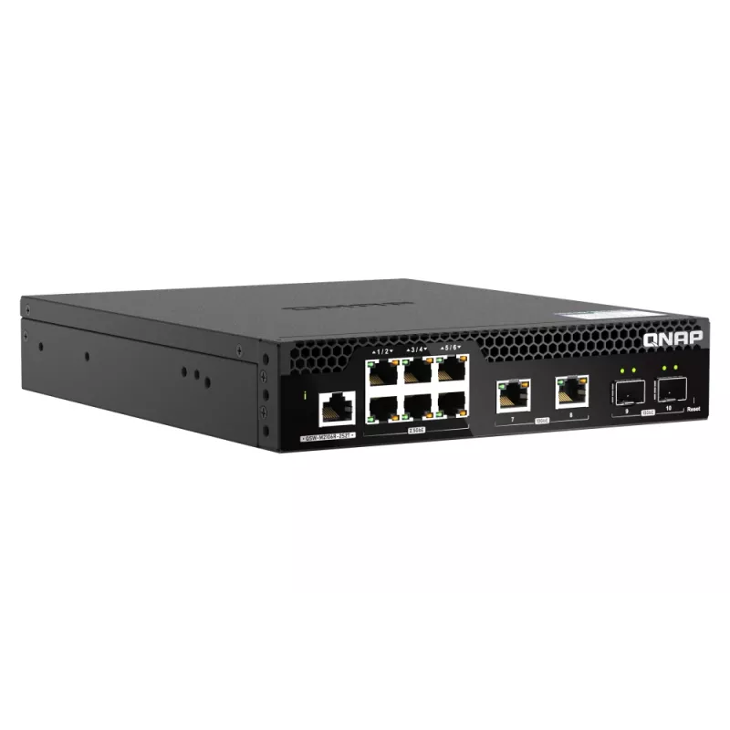 QNAP QSW-M2106R-2S2T przełącznik sieciowy Zarządzany L2 10G Ethernet (100/1000/10000) 1U Czarny