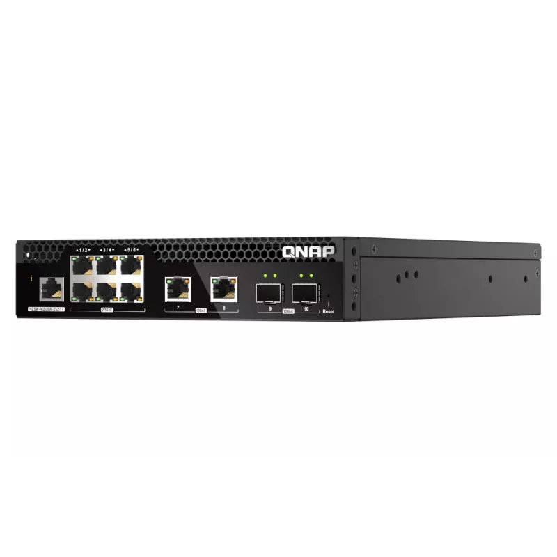 QNAP QSW-M2106R-2S2T przełącznik sieciowy Zarządzany L2 10G Ethernet (100/1000/10000) 1U Czarny