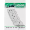 Listwa zasilająca InLine, 4-gniazdowa, 2x CEE7/3 + 2x Euro CEE 7/16, biała, 1,5m