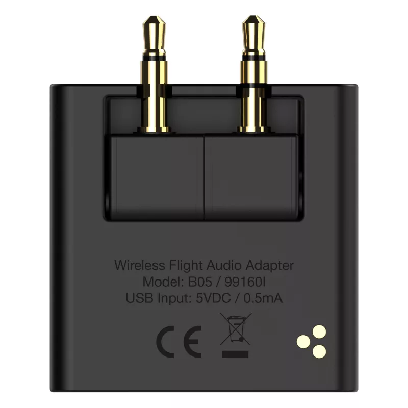 InLine Lotniczy nadajnik audio Bluetooth, BT 5.0, aptX HD/LL