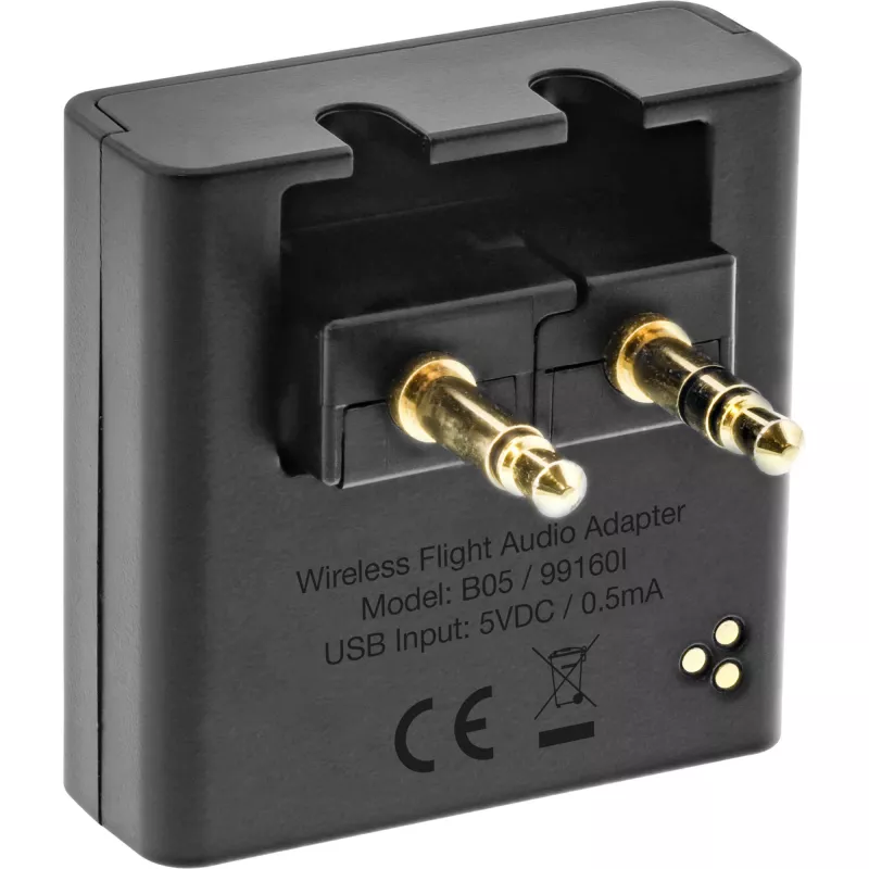 InLine Lotniczy nadajnik audio Bluetooth, BT 5.0, aptX HD/LL