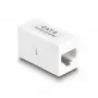 Kabel sieciowy DeLOCK Adapter wtyk RJ45 na wtyk RJ45 Kat.6 UTP 1m biały