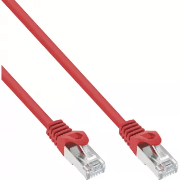 Kabel krosowy InLine SF/UTP kat. 5e czerwony 10 m