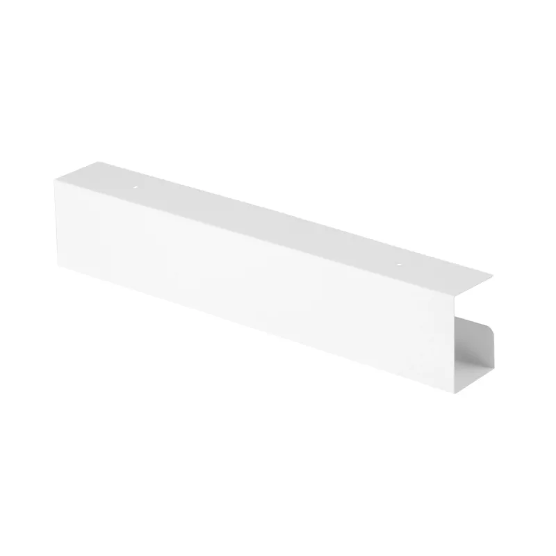 InLine system zarządzania kablami pod stołem 23190W — stal, biały, 114×600×76 mm