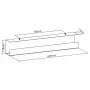 System zarządzania kablami pod biurkiem InLine 23190B, stal, czarny, 114×600×76 mm