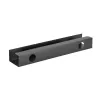 System zarządzania kablami pod biurkiem InLine 23190B, stal, czarny, 114×600×76 mm