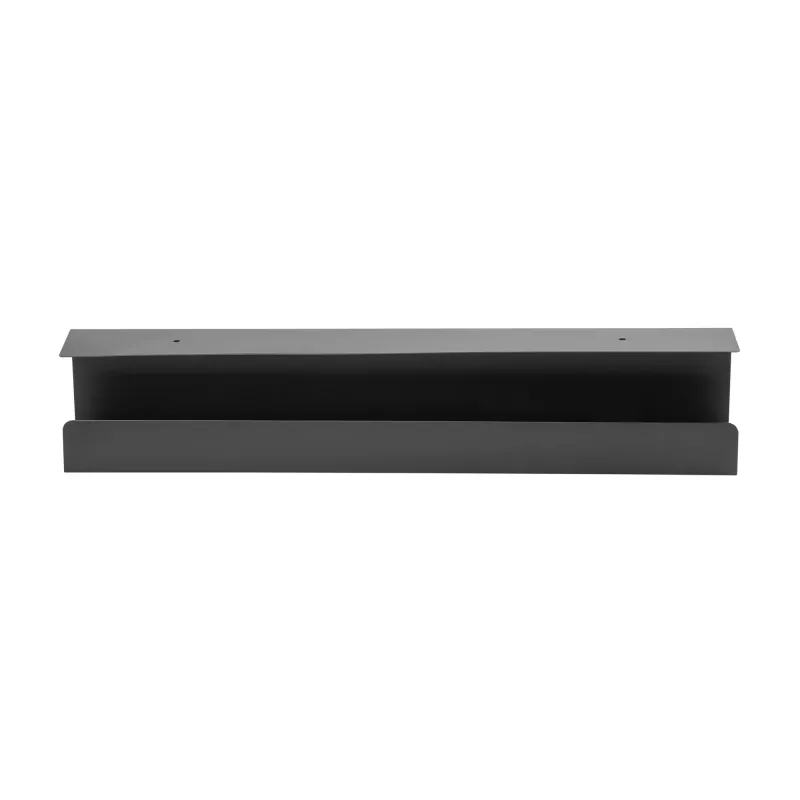 System zarządzania kablami pod biurkiem InLine 23190B, stal, czarny, 114×600×76 mm
