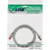 InLine Patch kabel S/FTP PiMF Cat.6 250MHz PVC miedź szary 1m