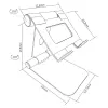 Uchwyt na tablet InLine 55728 Aluminium uniwersalny do 13 cali