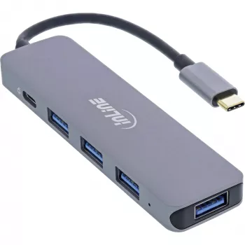 Hub USB InLine USB 3.2 USB-C Multi Hub 4x USB-A 5 Gb/s + USB-C (Dane/PD 87 W)